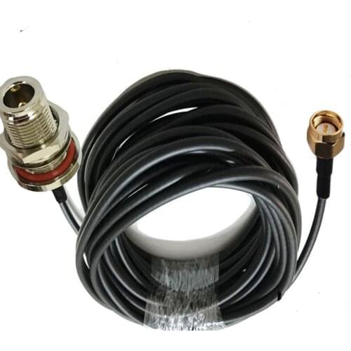 2m 5m 10m RG58 Coaxial Cable SMA male to N Female O-ring connector RF Adapter 50-3 Cable 50ohm