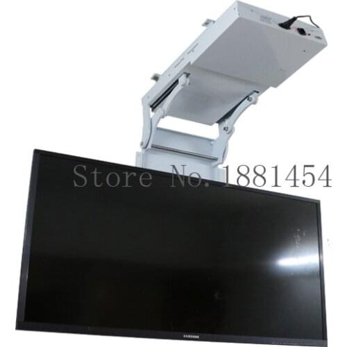 Smart Remote Control Motorized automatic Celling 32-75inch Drop Down Tv Lift Motorized Tv Lift Cabinet For Hotel Home Use