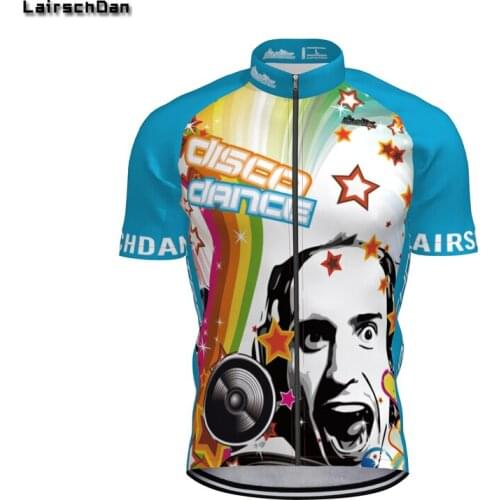 SPTGRVO Disco Dance Men‘s Cycling Jersey Fashion Bicycle Jersey Breathable Outdoor MTB Bike Shirt Traje Ciclismo Verano Hombre