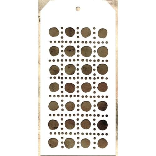 2021 New Label Tag Plastic Stencil For DIY Craft Making Round Background Scrapbooking Card Album No Metal Cutting Dies Stamp Set