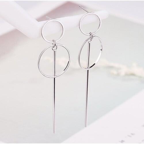 New Geometry Korean Temperament Simple Wild Fashion Dangle Earrings For Women Earring Jewelry Party Gift