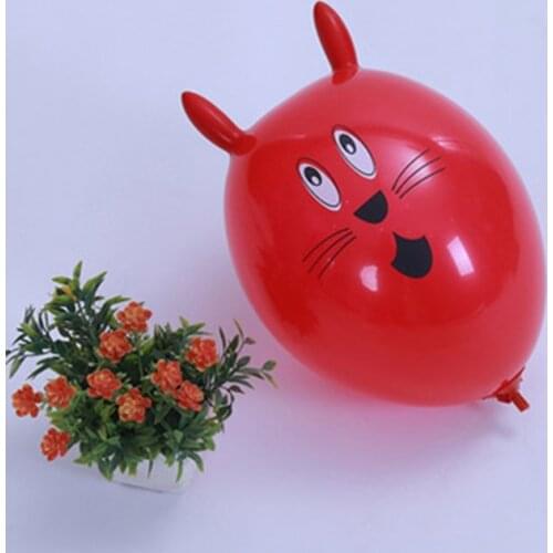 D7WF New Cute Rabbit Inflatable Ball Wedding Party Decoration Latex Balloons Kids Toy