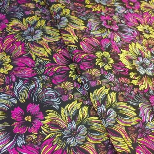 Brocade fabric damask Jacquard flower Apparel Costume Upholstery Furnishing Curtain bag shoe DIY Material fabric 1M/lot