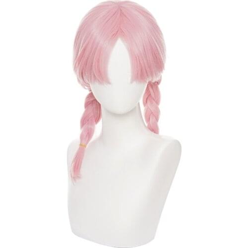 Blue Poison Cosplay Wig Game Arknights Pink Braid Synthetic Hair Heat Resistant Blue Poison Peruca Anime Halloween Party Wigs