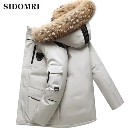 Down Jacket Mens Fashion Trend outwear New Style Casual Puffer Jacket Short Thicken Outdoor Warm Winter White Duck Down Coats