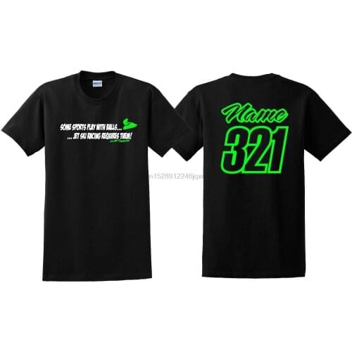 JET SKI RACING REQUIRES BALLS SHIRT JUST RIDE NAME NUMBER SUPERJET PWC STAND UP