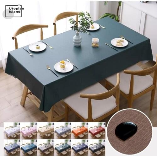 Silicon Table Cover Green Tablecloth For The Table PVC Table Cloth Oilcloth For Table Kitchen Anti-stain Tablecloth Waterproof