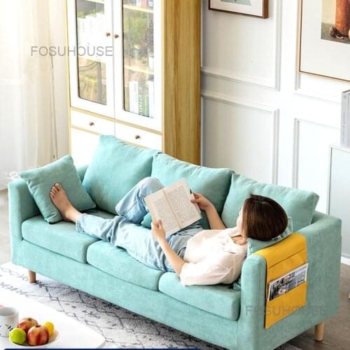 Nordic Leisure Living Room Sofas Lazy Balcony Back Sofa Chair Living Room Furniture Modern Luxury Living Room Fabric Small Sofa