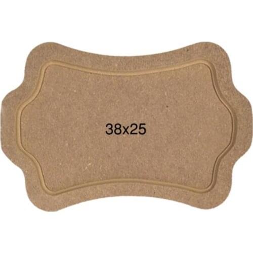 T720 Small 10Mm Trapezoid Tray, Can Be Painted Mdf Wood Tray