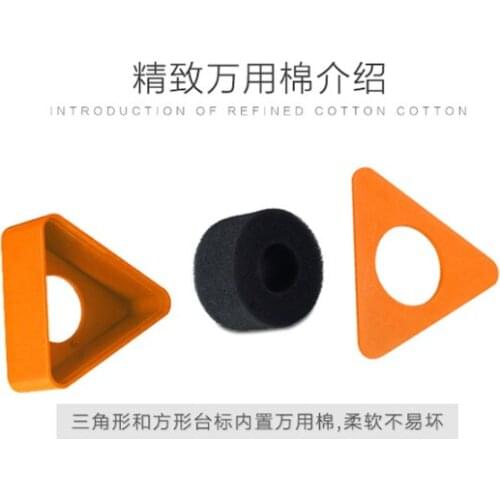 Triangle microphone shock proof TV channal logo Grips