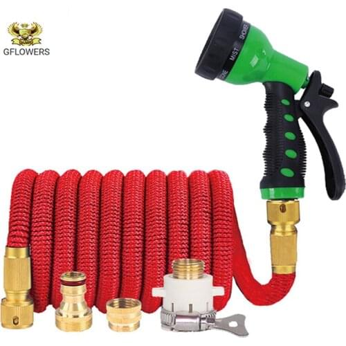 Lengthen Expandable Magic Hose High Pressure Hose Car Wash Hose adjustable Spray flexible Home Garden Watering Hose Cleaning Wat