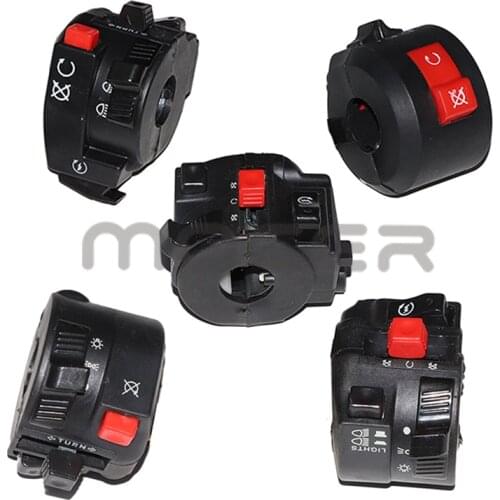 Universal 22mm Motorcycle Switches Motorbike Horn Button Turn Signal Electric Fog Lamp Light Start Handlebar Controller Switch