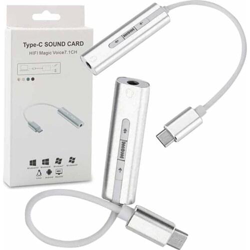 POWERMASTER USB 3.1 TYPE C TO 3.5 MM AUDIO CONVERTER 10 CM WIRED (S-LINK SL-USB-C82)