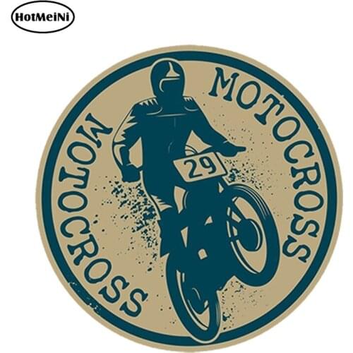 HotMeiNi 13cm x 13cm Car Styling Car Sticker Motocross Vinyl Sticker Laptop Travel Luggage Decal Waterproof Car Accessories