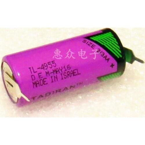 10PCS TL-4955/5955/2155 3.6V2/3AAER14335 lithium battery SL-361 with solder feet
