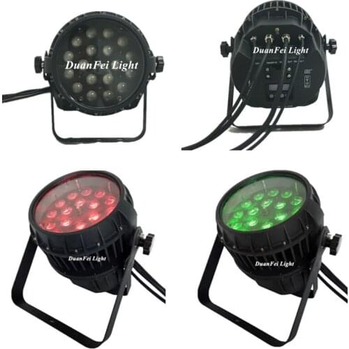 20pcs 18x18w par led zoom wireless dj par led rgbwa uv 6in1 stage washer light outdoor par cans light