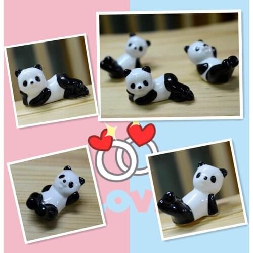 2016 ceramic handicrafts chopsticks rack ceramic panda style lovely chopsticks rest holder flatware tableware wholesale