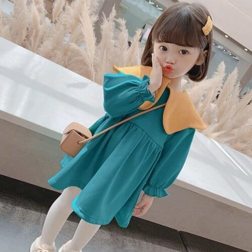 2020 Baby Girl winter ruffles Dress Girls Kids Cotton Princess Birthday Party Dresses Children Vestido Clothes
