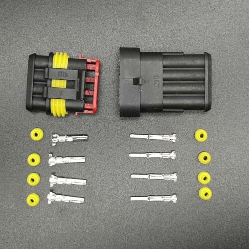 282106/282088 5 sets of 4pin 1.5 waterproof male and female car connector connector plug for car, motorcycle, skateboard