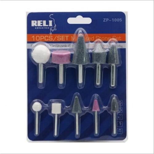 Free delivery of 10pcs abrasive inlaid stone, high quality precision polishing, rotary tool, drill grinding