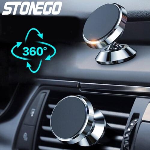 STONEGO Car Phone Holder Magnetic Air Vent Grip Bracket Phone Luxury Stand Phone Holder Support for Phone