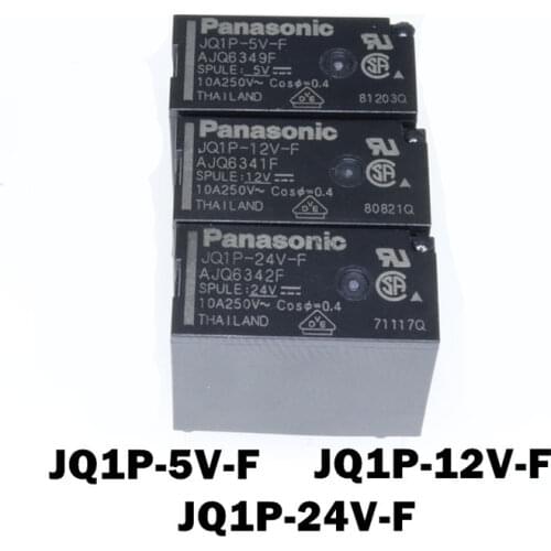 Free shipping 2PCS JQ1P-12V-F AJQ6341F JQ1P-24V-F AJQ6342F 10A 5PIN original New best quality