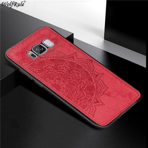 Cover For Samsung Galaxy S8 Plus Hard Phone Case For Samsung S8 Plus Shcokproof Soft TPU Fabric Texture Cover For Samsung G955F