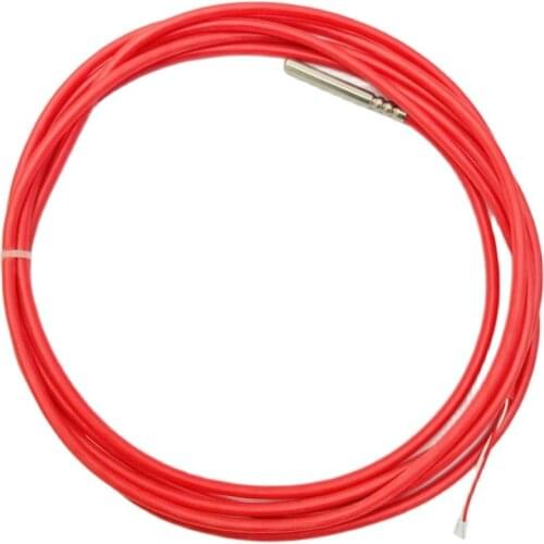 3 meters Stock 2 Wire PT1000 Temperature Sensor Thermistor Silicone Gel Coated Probe 50mm*6mm -50-180 centigrade RTDs