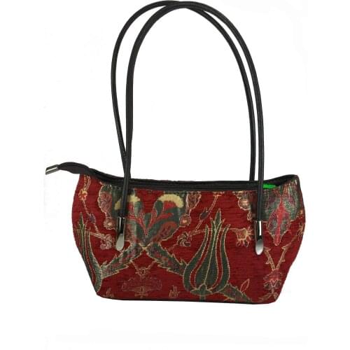 Handmade Elegant shoulder Bag designed with special fabric with Ottoman motifs