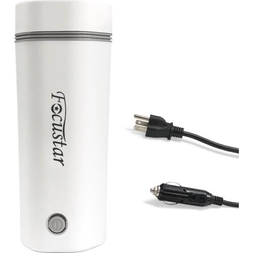 350ML Portable Travel Electric Kettle for Car & Home Fast Heating Hot Water Boiler Stainless Steel Auto-Off Making Tea Coffee