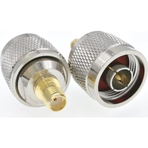 10pcs N Male To SMA Female Connector RF Coax Coaxial Adapter Straight Type For Cell Phone Mobile Signal Booster Straight Type