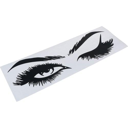 Fashion Lash & Brows Eyes Quote Wall Stickers Vinyl Eyelashes Wall Decals For Girls Bedroom Eyebrows Store Beauty Salon Decor