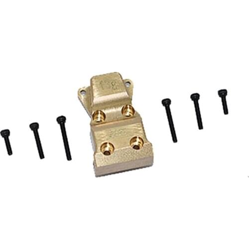 The Model Car Accessories of Brass Front And Rear Gearbox Housing Shell Cover Case Kits for AXIAL-1/24 4WD SCX24