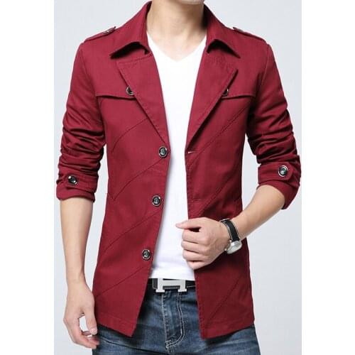 2021 Spring Autumn Casual Mens Slim Fit Jacket Men Cardigan Overcoat Streetwear Turn-Down Collar Coats Male 4 Colors M-4XL 6616
