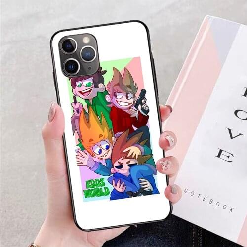 For iPhone Eddsworld Poster Soft TPU Border Apple iPhone Case
