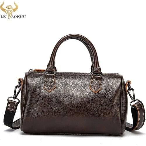 New Genuine Leather Famous Brand Luxury Ladies Mini Purse and handbag Over The Shoulder bag Women Design Vintage Tote bag 315