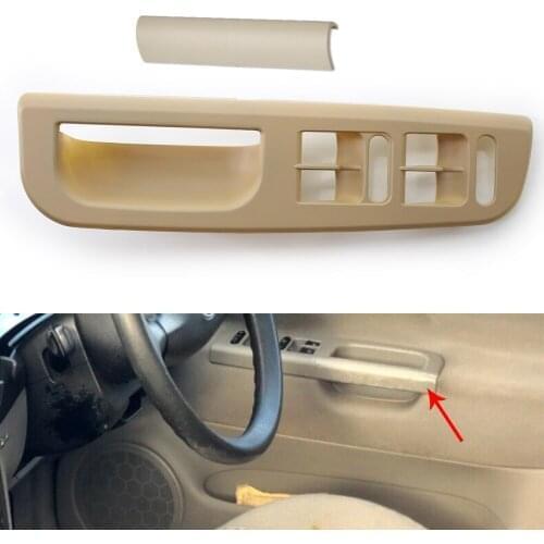 RHD Master Window Switch Panel +Handle Trim Beige for VW Golf 4 Passat Jetta 98-05