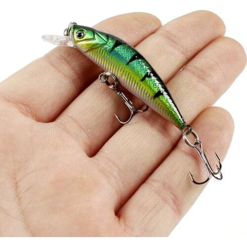 Sinking Minnow Fishing Lures Wobblers 6cm 6g Artificial Plastic Bait Quality Bass Crankbaits Carp Pike Tackle Diving 0.5-1.5m
