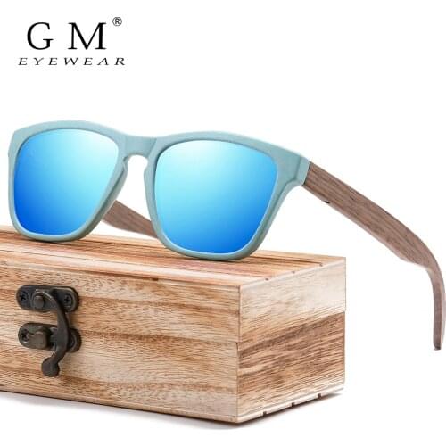 GM Polarized Wooden Straw Sunglasses for Women and Men Can Be Decomposed Natural Material S7006