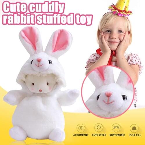 Plush Rabbit Toys Easter Bunny Animals Doll Cuddly Pacify A White Rabbit Children Holiday Gifts Cute Stuffed Plush Animals