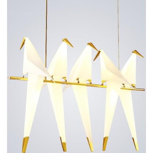 Modern Nordic White Origami LED Pendant Light Bedroom Creative Pendant Lamp Lustre Luminaire Light Fixtures Home Lighting