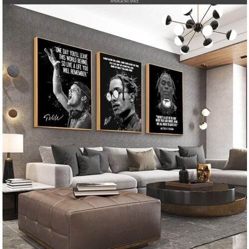 Celebrity Inspirational Quotes Abstract Painting Canvas Painting Oil Painting Poster Modern Wall Art in Livingroom Home Decor