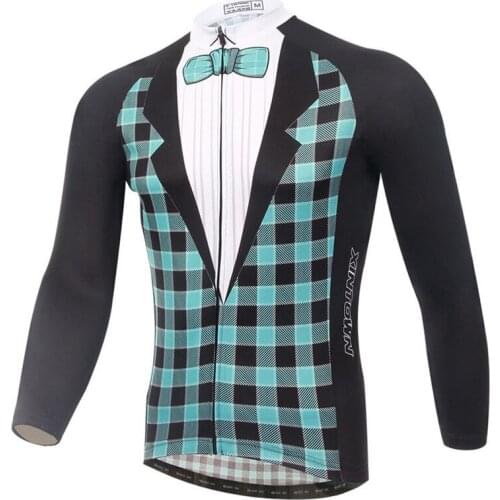 Xintown Gentlement Long Sleeve Cycling Jersey Tops Autumn Cycling Clothing Ropa Ciclismo mtb Bike Jersey Road Bicycle Sportswear