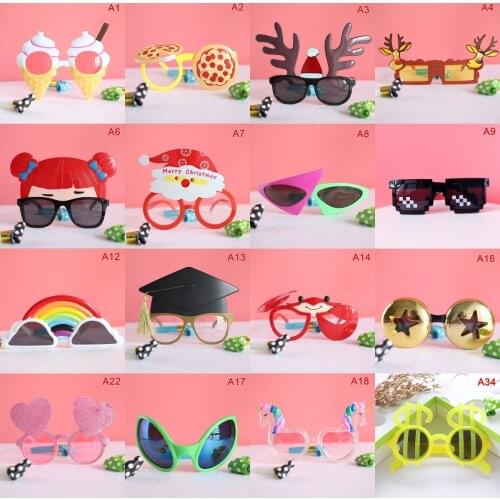Funny Birthday Party Cake Photo Props Glasses Novelty Fashion Costume Sunglasses Kids Adults Gifts Party Supplies Decorations