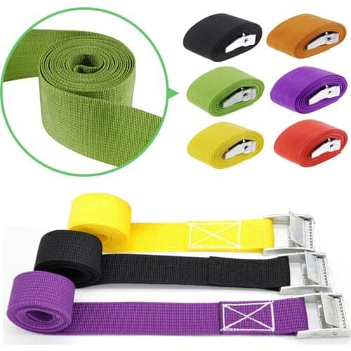 4M Buckle Tie-Down Belt cargo straps for Car motorcycle bike With Metal Buckle Tow Rope Strong Ratchet Belt for Luggage Bag