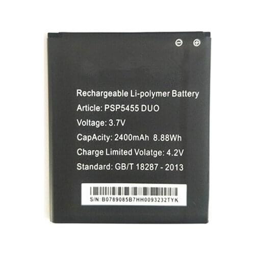AZK 3.7V 2400mAh Replacement PSP5455 Duo Battery for Prestigio PSP 5455 DUO Mobile Phone battery