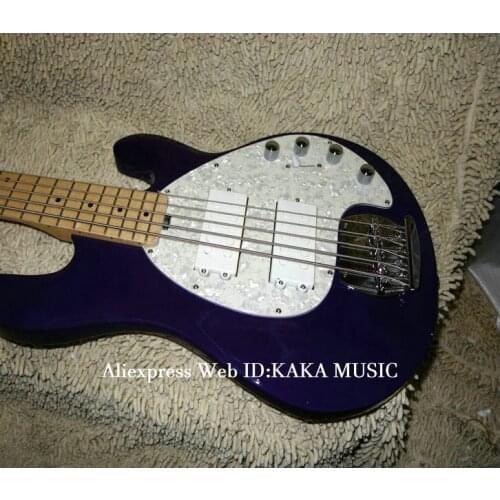 Bass Guitars Newest Purple 5 strings Electric Bass High Quality New Arrival Free Shipping