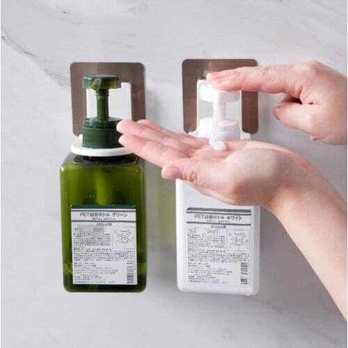 Household Self Adhesive Wall Rack Bathroom Bottle Rack Shampoo Storage Rack