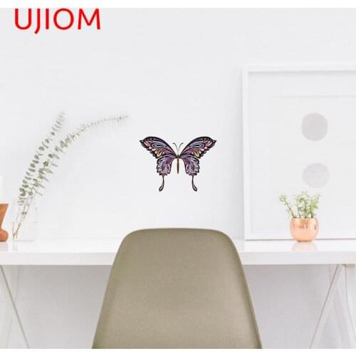 UJIOM Decorative Butterfly Wall Stickers Home Decoration Bedroom Living Room Decorations Cartoon Waterproof Decals Mural Art