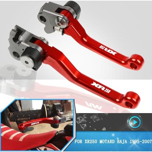 For Honda XR250 MOTARD BAJA 1995-2000 2001 2002 2003 2004 2005 2006 2007 Motorcycle CNC Aluminum Brake Clutch Levers Handle Part
